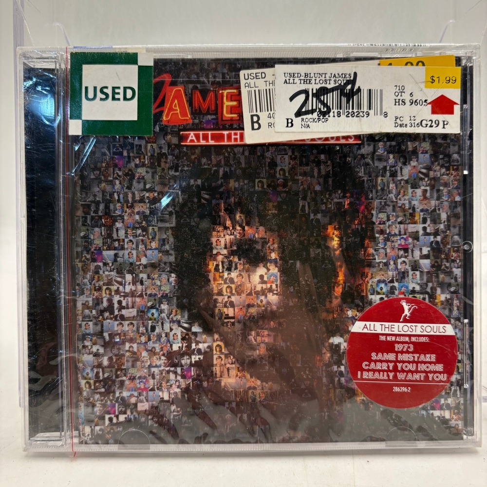 James Blunt All The Lost Souls CD 2007 Atlantic Records 7567-89980-2 Pop Rock‎
